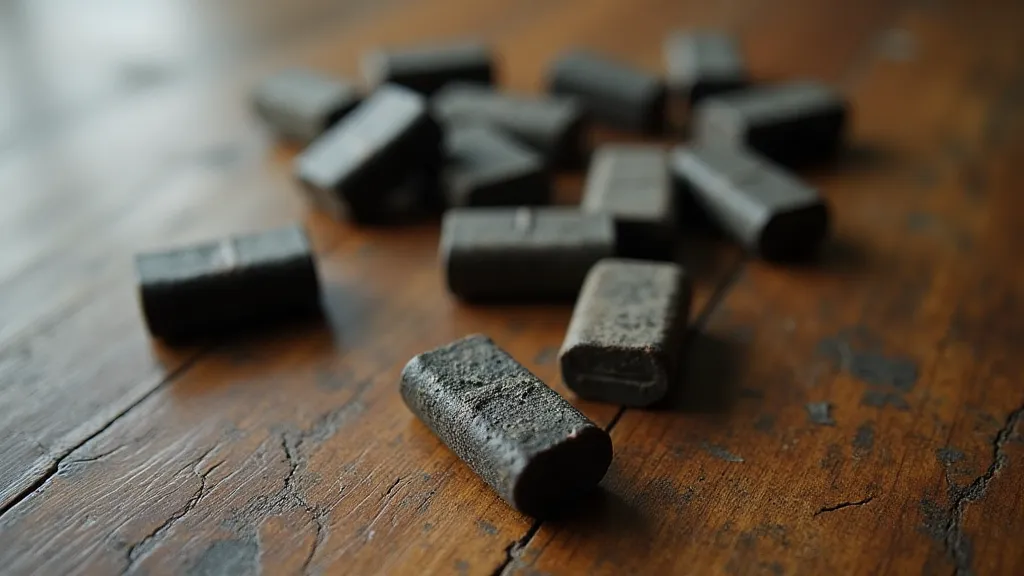 Antique rectangular pencil erasers