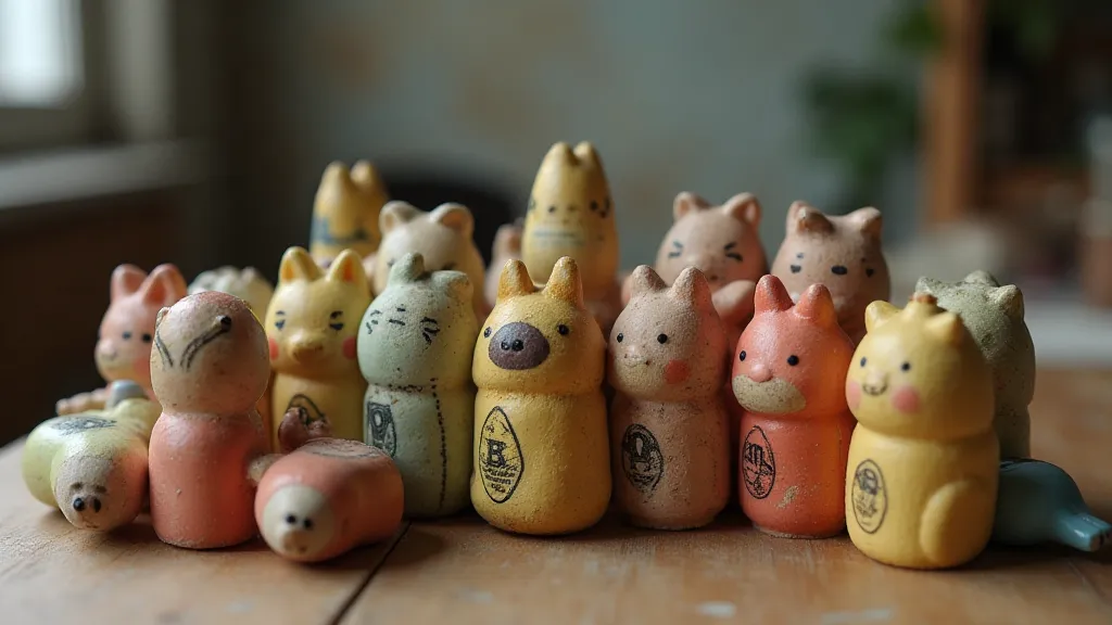Collection of vintage erasers