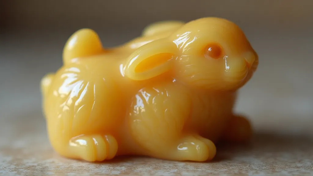 Close-up of a vintage rabbit eraser