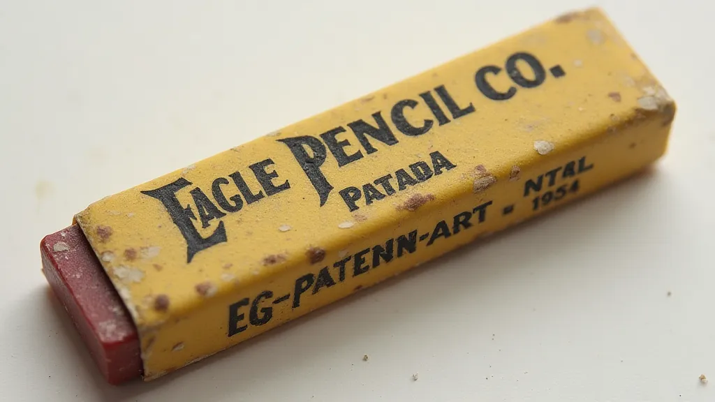 Vintage eraser with brand name and patent date