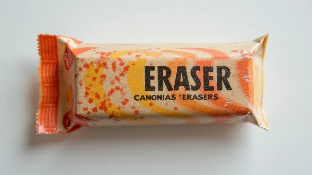Vintage pencil eraser in original wrapper