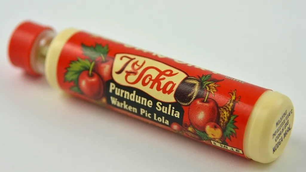 Vintage eraser with 1950s soda advertisement
