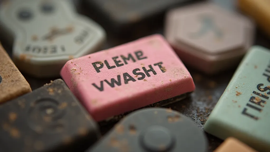 Vintage eraser collection
